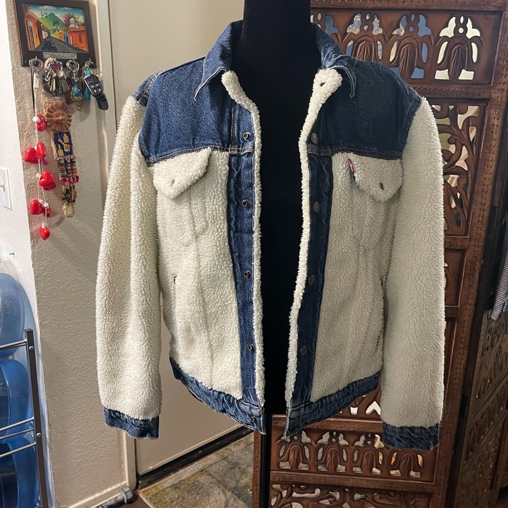 Pieced Sherpa Ex-Boyfriend Trucker Jacket